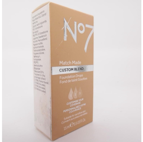 No. 7 Makeup No7 Match Made Blend Foundation Drops Cool Honey